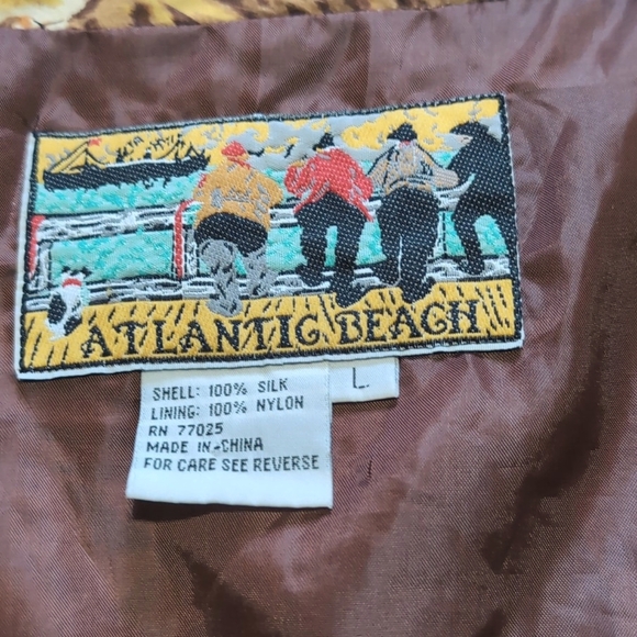 🔴LOWEST! Vintage 100% Silk Lion, Tiger, & Leopard Big Cat Print Bomber Jacket - Picture 9 of 14